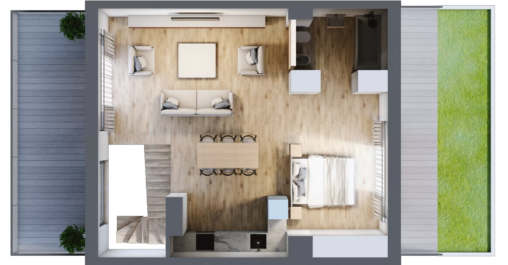 4 pokoje, mieszkanie 102,82 m², piętro 3, oferta nr 1_45, Ogrody Wiślane VI, Warszawa, Białołęka, Tarchomin, ul. Aluzyjna 12