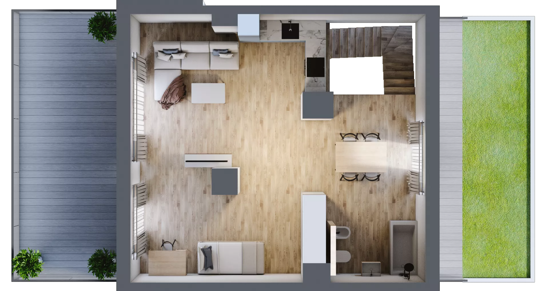 4 pokoje, mieszkanie 104,45 m², piętro 3, oferta nr 2_45, Ogrody Wiślane VI, Warszawa, Białołęka, Tarchomin, ul. Aluzyjna 12
