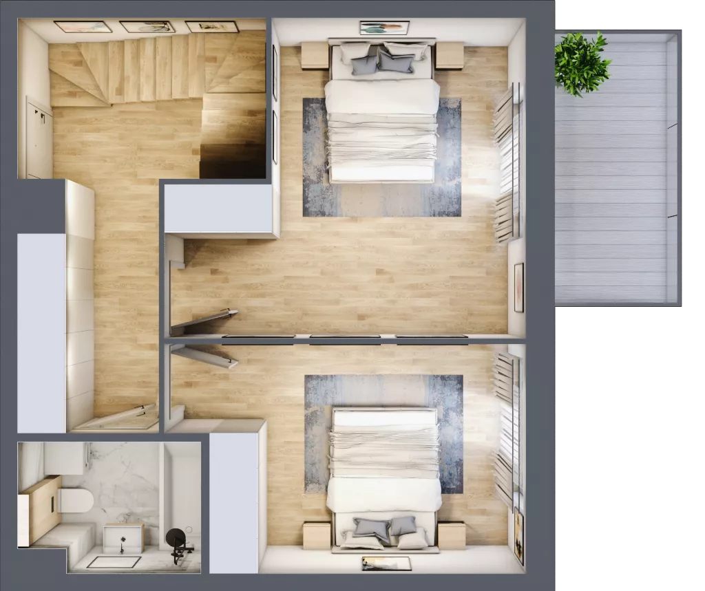 4 pokoje, mieszkanie 103,63 m², piętro 3, oferta nr 2_44, Ogrody Wiślane VI, Warszawa, Białołęka, Tarchomin, ul. Aluzyjna 12