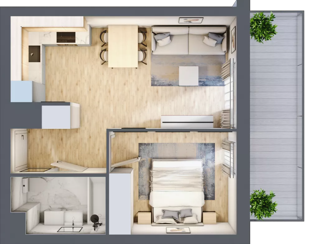 2 pokoje, mieszkanie 36,93 m², piętro 8, oferta nr B2-A070, Warszawski Świt Etap IX, Warszawa, Targówek, Bródno, ul. Warszawski Świt 5