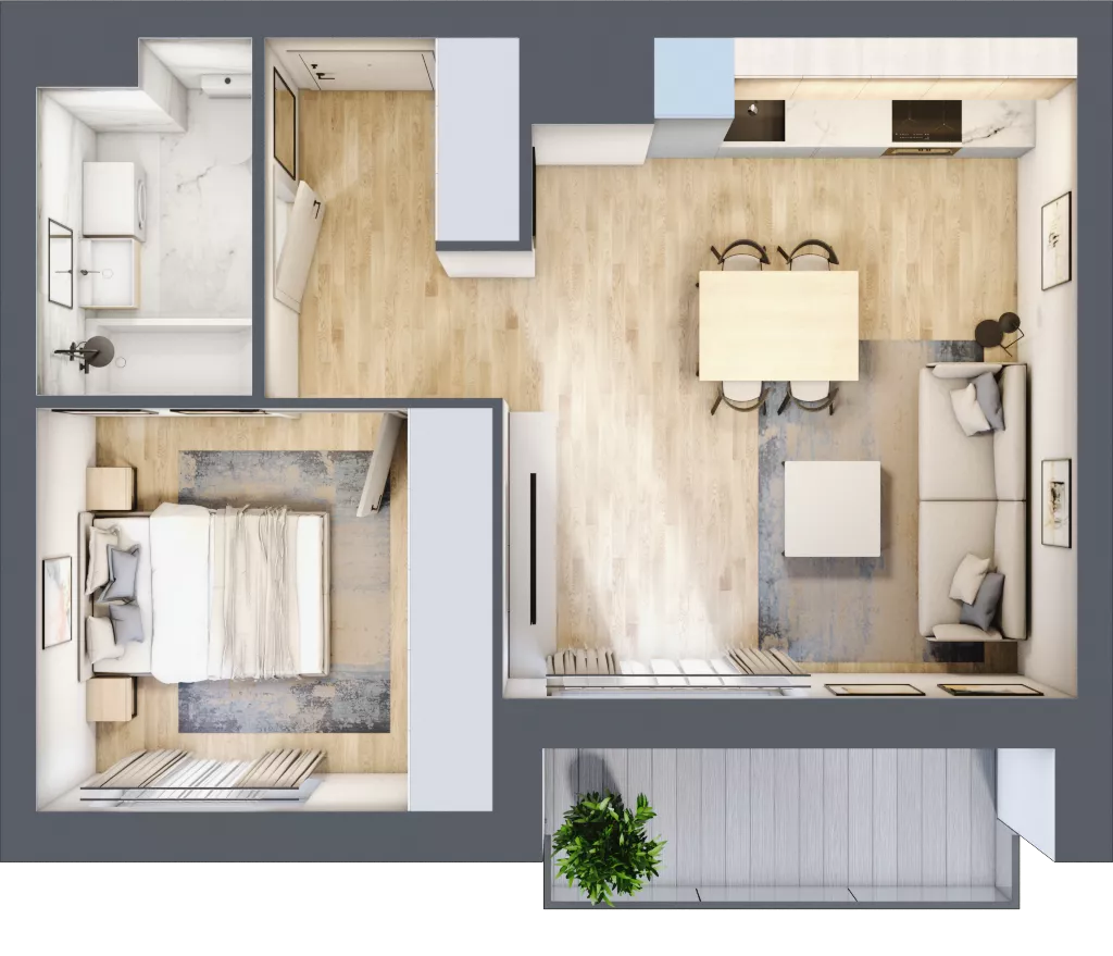 2 pokoje, mieszkanie 39,93 m², piętro 7, oferta nr E2-B118, Warszawski Świt Etap XI, Warszawa, Targówek, Bródno, ul. Warszawski Świt