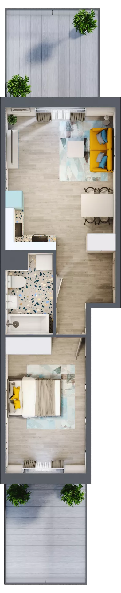 2 pokoje, mieszkanie 45,31 m², parter, oferta nr F4, ul. Glogera - bud. F i G, Kraków, Prądnik Biały, Górka Narodowa, ul. Zygmunta Glogera