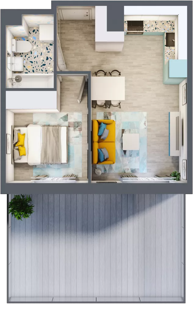 2 pokoje, mieszkanie 34,93 m², parter, oferta nr F21, ul. Glogera - bud. F i G, Kraków, Prądnik Biały, Górka Narodowa, ul. Zygmunta Glogera