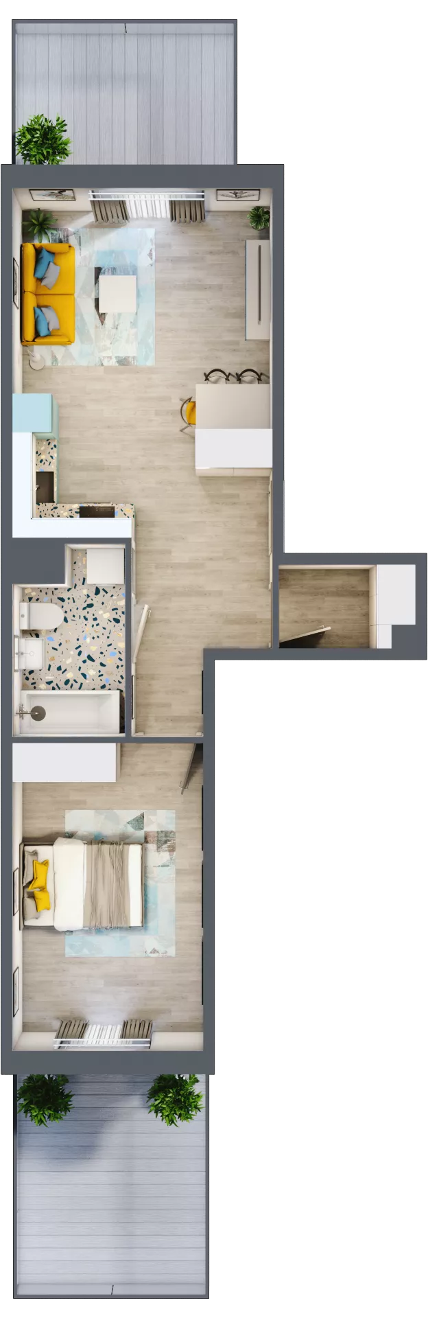 2 pokoje, mieszkanie 47,93 m², parter, oferta nr G4, ul. Glogera - bud. F i G, Kraków, Prądnik Biały, Górka Narodowa, ul. Zygmunta Glogera