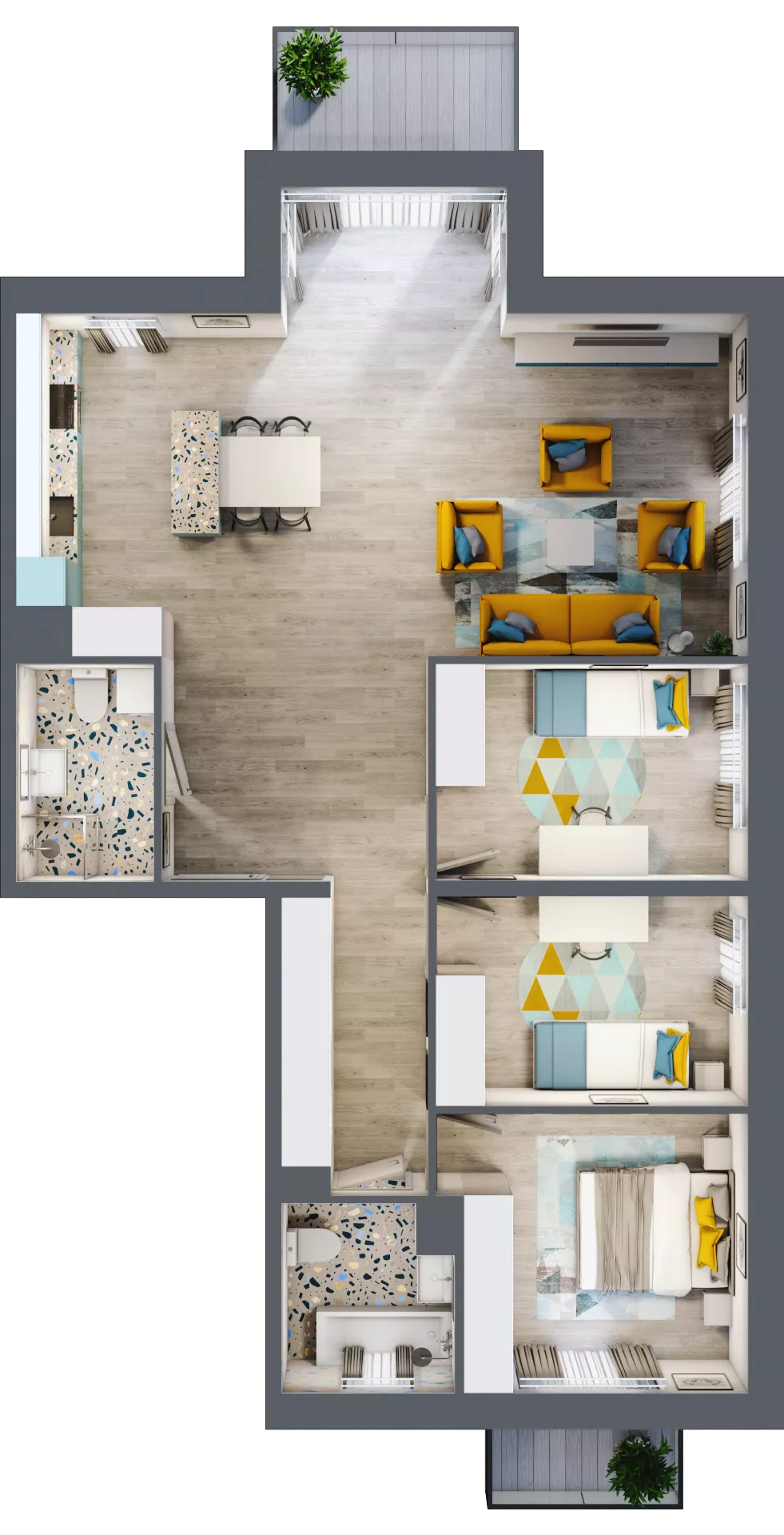 4 pokoje, mieszkanie 99,80 m², piętro 2, oferta nr C11, ul. Stawowa ABC, Kraków, Prądnik Biały, Bronowice Wielkie, ul. Stawowa 246/246A/246B