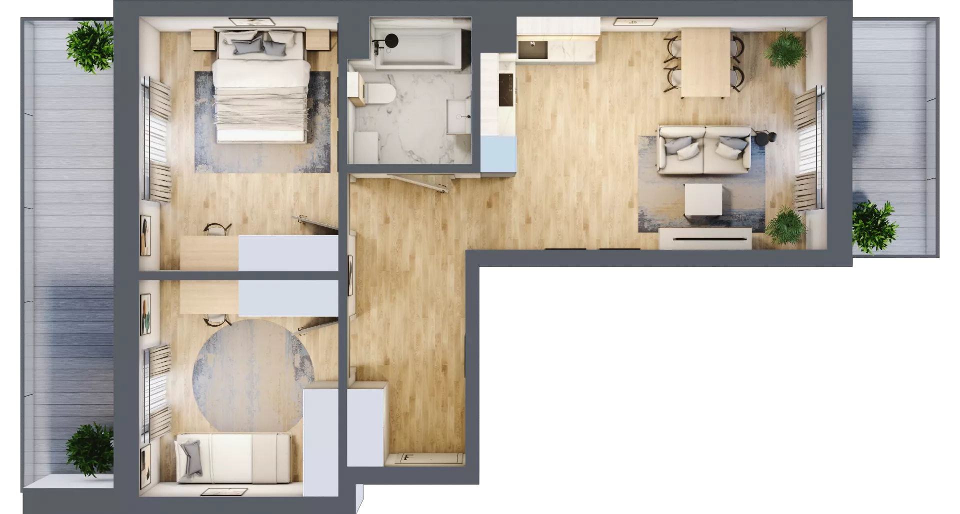 3 pokoje, mieszkanie 66,35 m², piętro 3, oferta nr 49, Centralna 51C, Kraków, Czyżyny, ul. Centralna