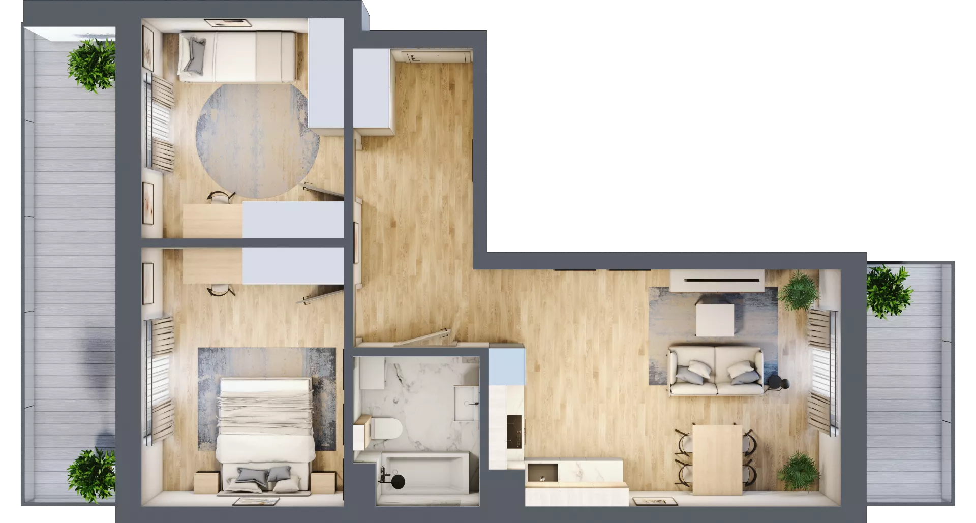 3 pokoje, mieszkanie 68,20 m², piętro 3, oferta nr 72, Centralna 51C, Kraków, Czyżyny, ul. Centralna