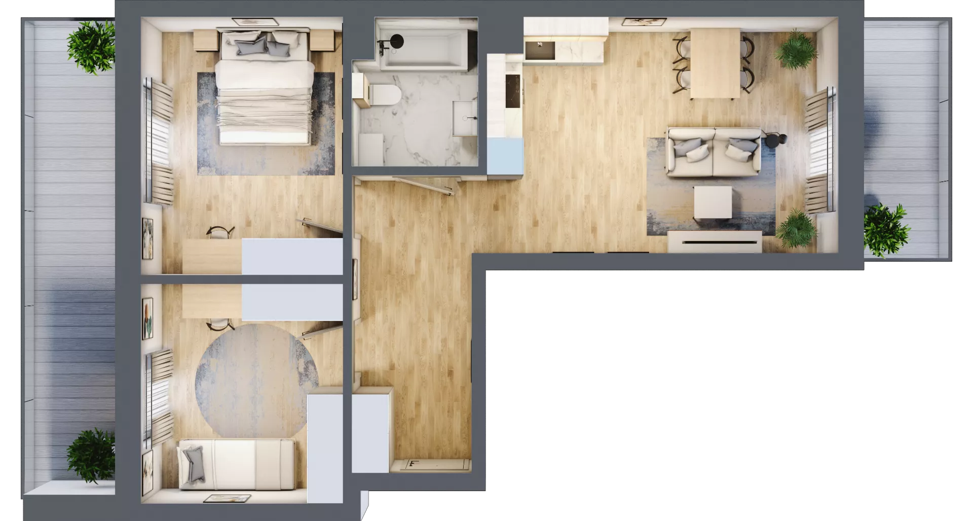 3 pokoje, mieszkanie 64,44 m², piętro 1, oferta nr 41, Centralna 51C, Kraków, Czyżyny, ul. Centralna