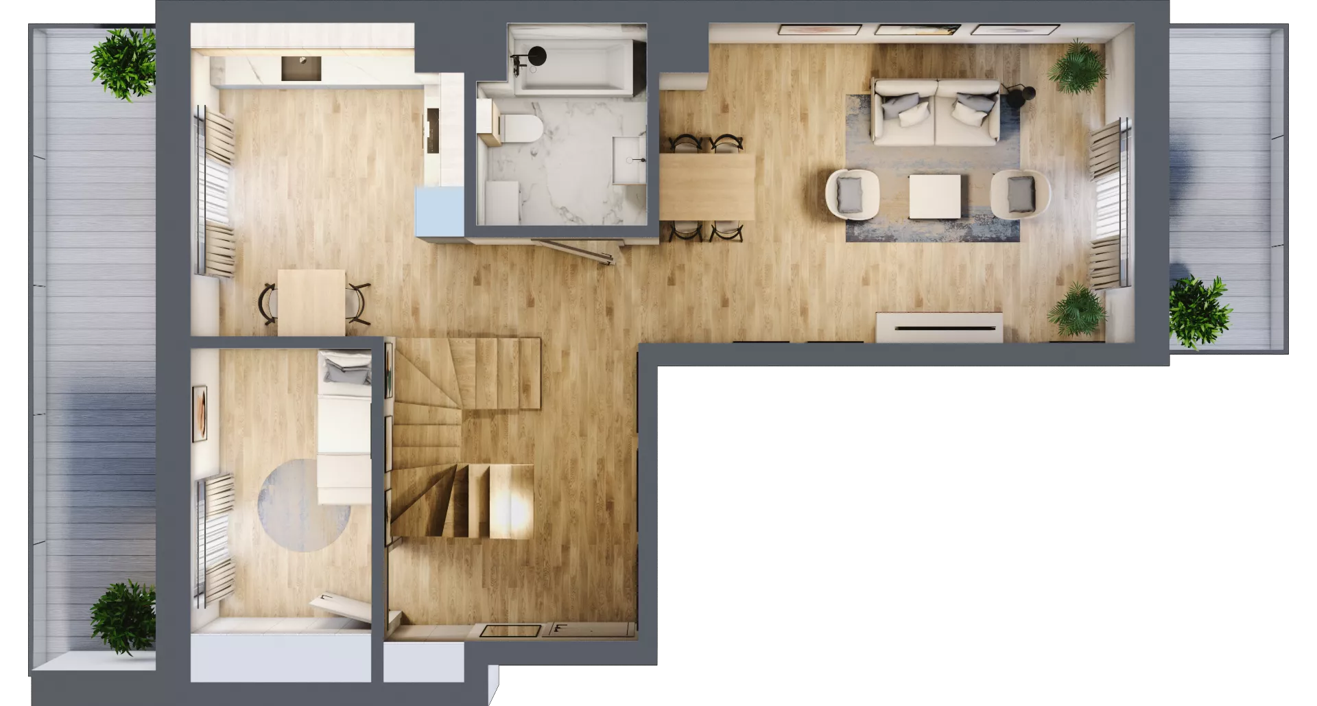 5 pokoi, mieszkanie 122,14 m², piętro 4, oferta nr 53, Centralna 51C, Kraków, Czyżyny, ul. Centralna