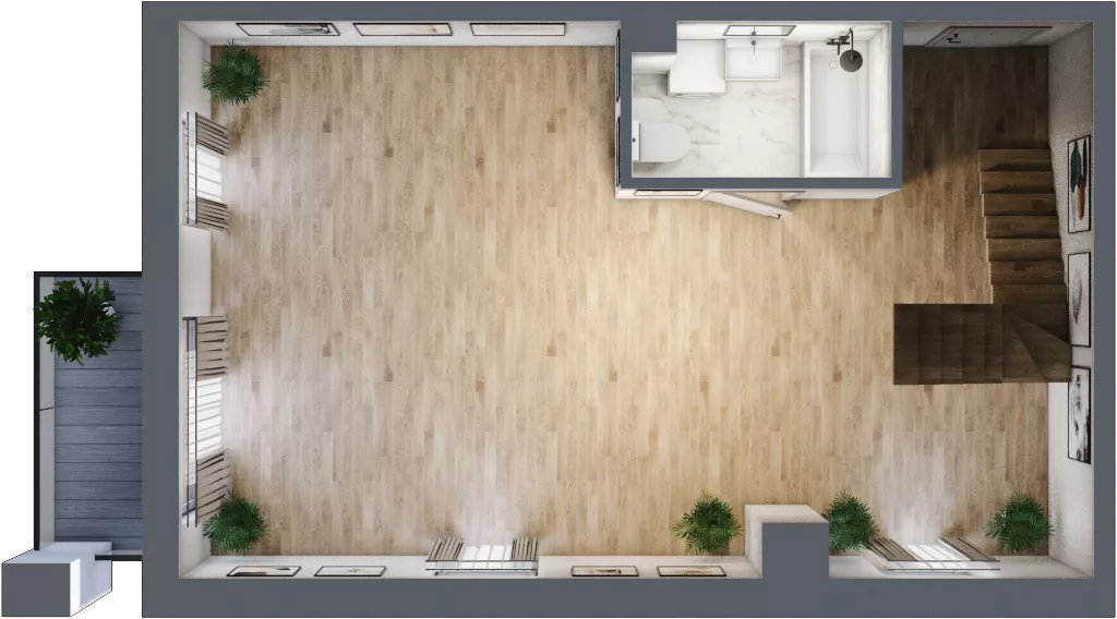 3 pokoje, mieszkanie 82,05 m², piętro 4, oferta nr F2-24, Na Koszutce II, Katowice, Śródmieście, Koszutka, ul. Słoneczna 1