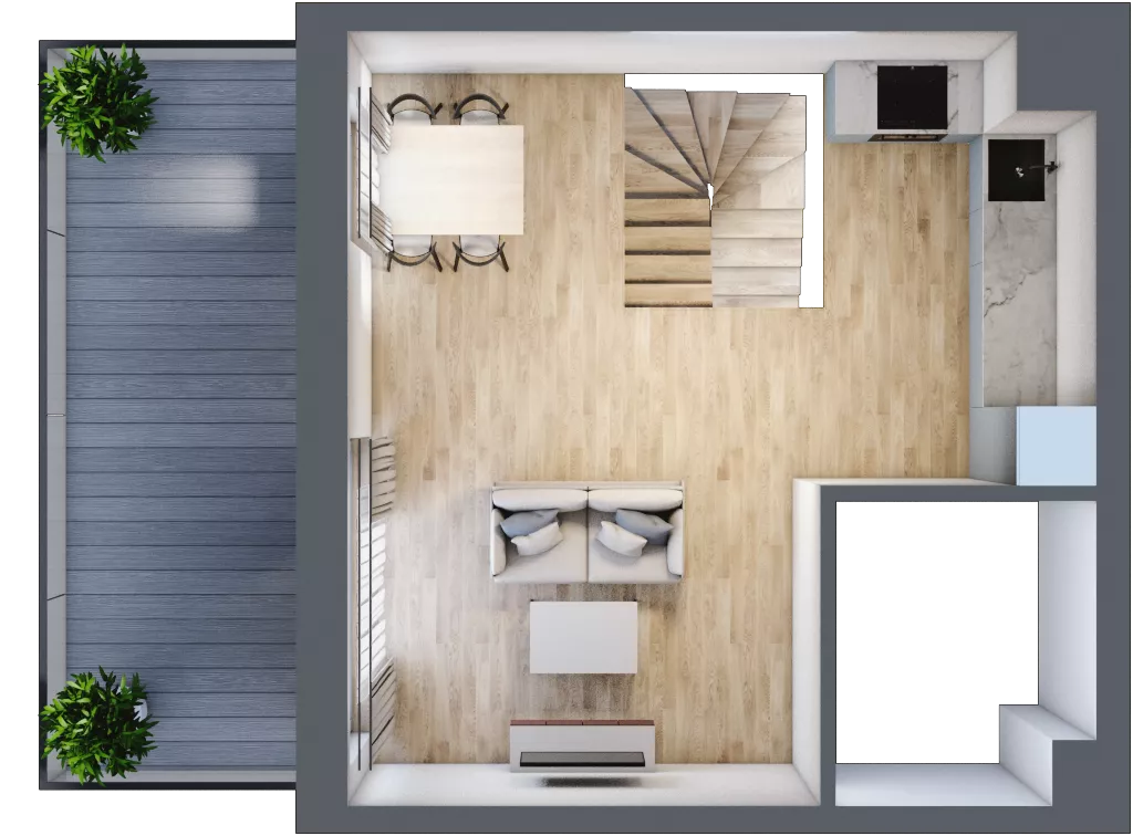 3 pokoje, mieszkanie 67,35 m², piętro 4, oferta nr F2-23, Na Koszutce II, Katowice, Śródmieście, Koszutka, ul. Słoneczna 1