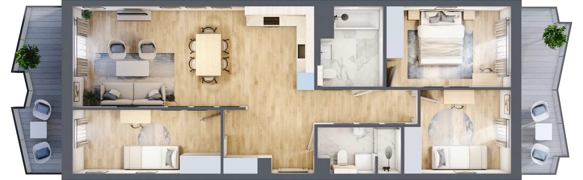 4 pokoje, mieszkanie 84,05 m², piętro 2, oferta nr 34, Semiramis, Katowice, Dąbrówka Mała, ul. Wiertnicza