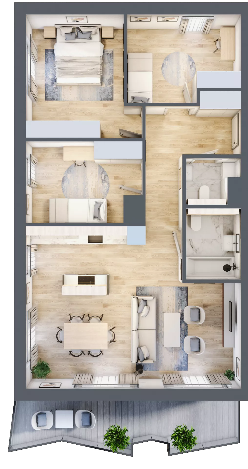 4 pokoje, mieszkanie 81,46 m², piętro 1, oferta nr 5, Semiramis, Katowice, Dąbrówka Mała, ul. Wiertnicza
