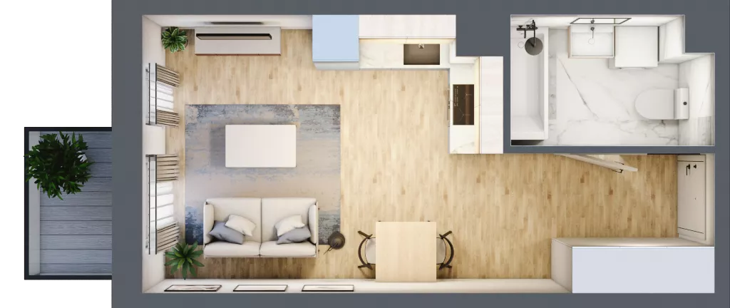 1 pokój, mieszkanie 25,24 m², piętro 3, oferta nr mieszkanie 148, Mikusińskiego 25, Katowice, Wełnowiec-Józefowiec, Wełnowiec, ul. Jana Mikusińskiego 25