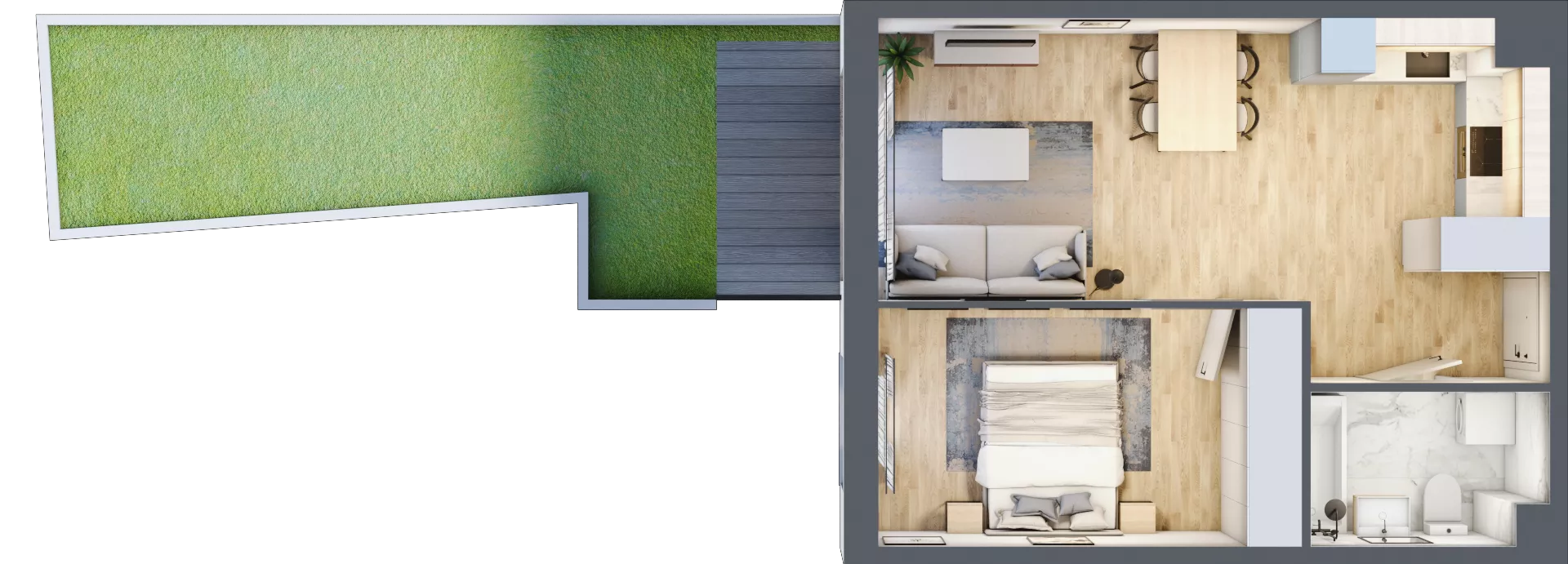 2 pokoje, mieszkanie 41,13 m², parter, oferta nr mieszkanie 7, Mikusińskiego 25, Katowice, Wełnowiec-Józefowiec, Wełnowiec, ul. Jana Mikusińskiego 25