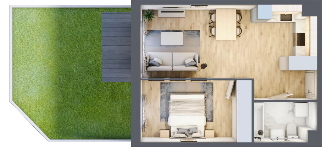 2 pokoje, mieszkanie 41,13 m², parter, oferta nr mieszkanie 116, Mikusińskiego 25, Katowice, Wełnowiec-Józefowiec, Wełnowiec, ul. Jana Mikusińskiego 25
