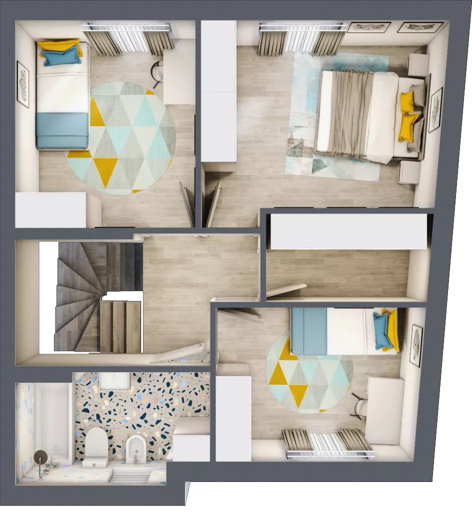 4 pokoje, mieszkanie 101,87 m², parter, oferta nr B1a, Malinowy Zakątek II, Kamieniec Wrocławski, ul. Malinowa 10,12