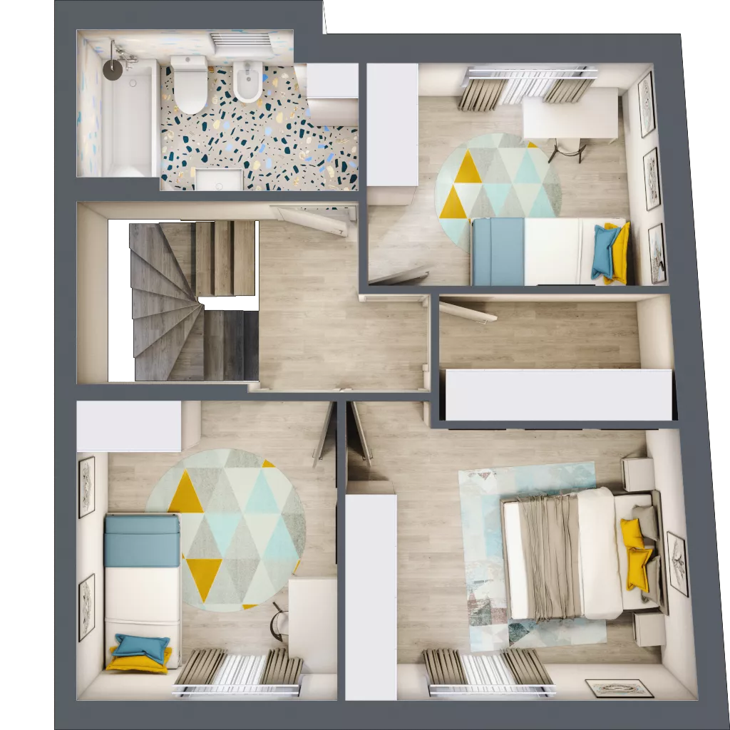 4 pokoje, mieszkanie 100,34 m², parter, oferta nr B3a, Malinowy Zakątek II, Kamieniec Wrocławski, ul. Malinowa 10,12