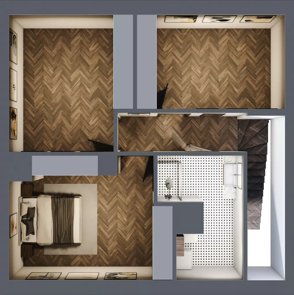 3 pokoje, mieszkanie 61,20 m², piętro 1, oferta nr 8A, Małe Wilczyce, Wilczyce, ul. Zgodna / Życzliwa