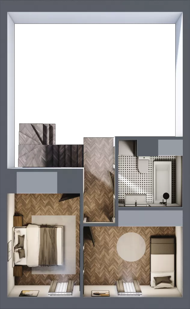 5 pokoi, mieszkanie 91,30 m², piętro 1, oferta nr 4A, Małe Wilczyce, Wilczyce, ul. Zgodna / Życzliwa