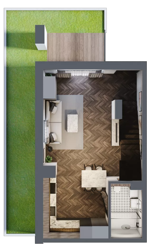 2 pokoje, lokal inwestycyjny 69,28 m², parter, oferta nr 5.15, Pino Resort, Gdańsk, Wyspa Sobieszewska, Sobieszewo, ul. Turystyczna 90