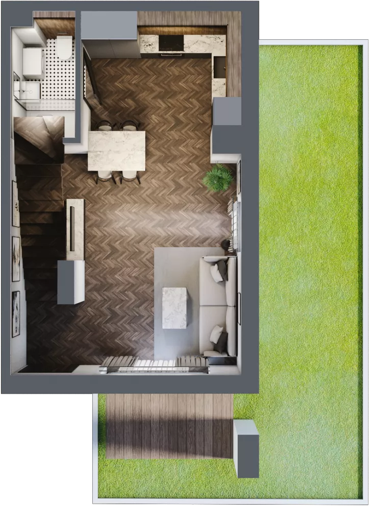 2 pokoje, lokal inwestycyjny 64,36 m², parter, oferta nr 5.01, Pino Resort, Gdańsk, Wyspa Sobieszewska, Sobieszewo, ul. Turystyczna 90