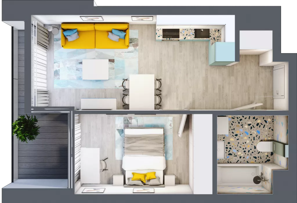 2 pokoje, mieszkanie 37,93 m², piętro 5, oferta nr B.A049, Miasto Polskich Mistrzów Olimpijskich - Paryż, Mysiadło, ul. Olimpijska