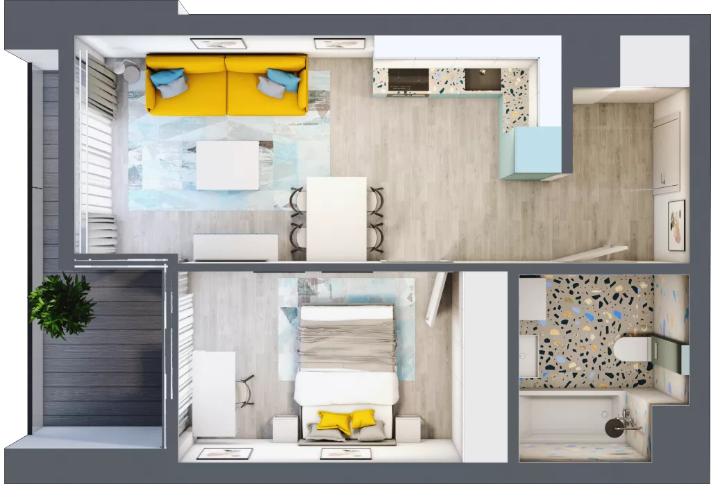 2 pokoje, mieszkanie 38,67 m², piętro 5, oferta nr B.A052, Miasto Polskich Mistrzów Olimpijskich - Paryż, Mysiadło, ul. Olimpijska