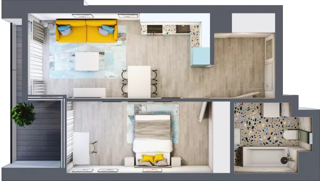 2 pokoje, mieszkanie 44,74 m², piętro 5, oferta nr B.B080, Miasto Polskich Mistrzów Olimpijskich - Paryż, Mysiadło, ul. Olimpijska