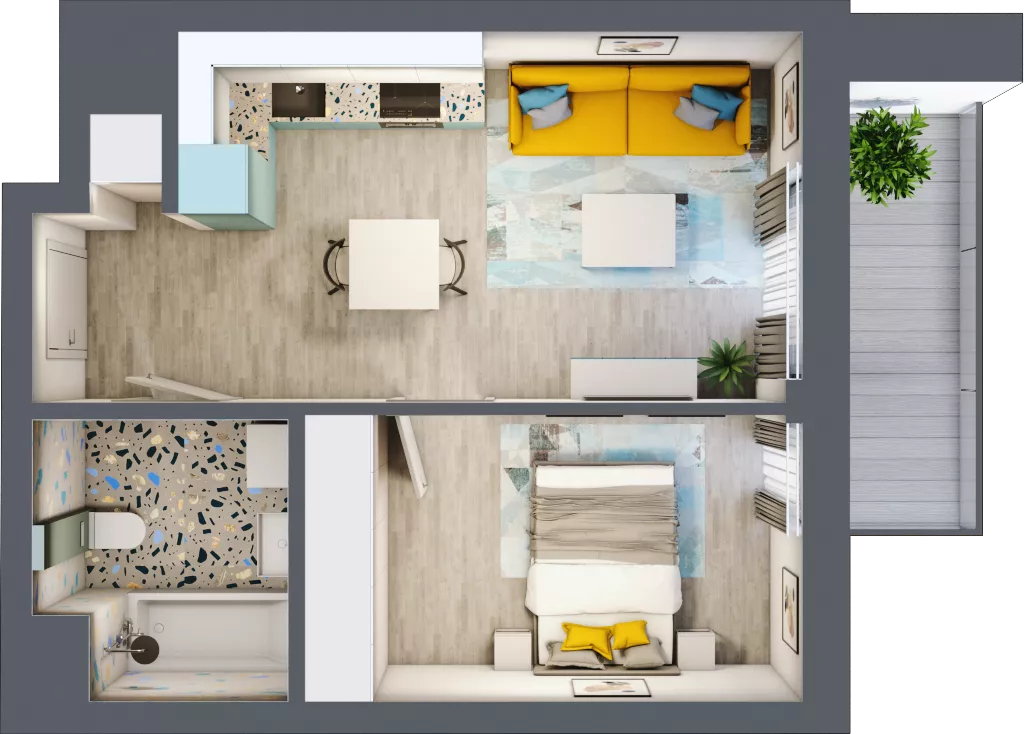 2 pokoje, mieszkanie 35,86 m², piętro 5, oferta nr B.D123, Miasto Polskich Mistrzów Olimpijskich - Paryż, Mysiadło, ul. Olimpijska