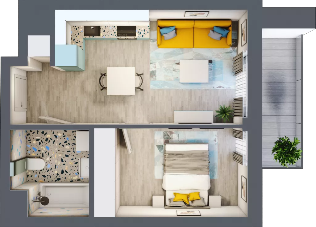 2 pokoje, mieszkanie 35,86 m², piętro 5, oferta nr B.E143, Miasto Polskich Mistrzów Olimpijskich - Paryż, Mysiadło, ul. Olimpijska