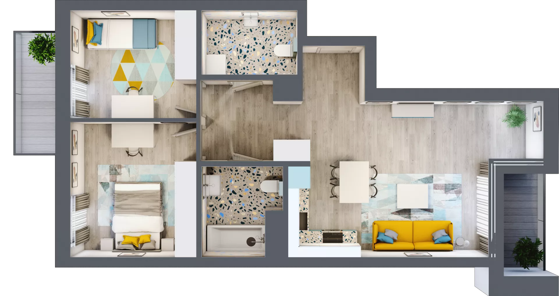 3 pokoje, mieszkanie 65,72 m², piętro 5, oferta nr B.G243, Miasto Polskich Mistrzów Olimpijskich - Paryż, Mysiadło, ul. Olimpijska