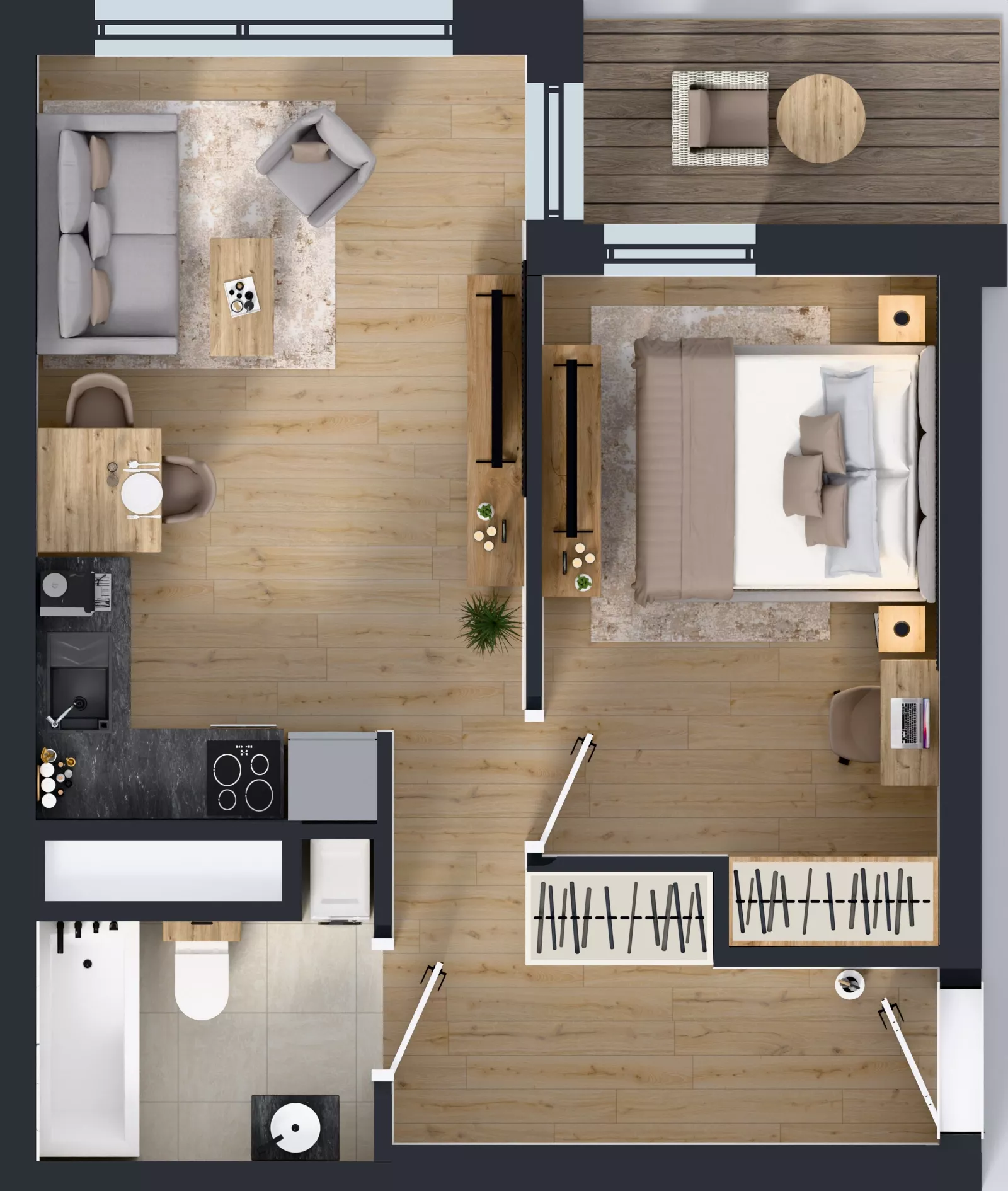 2 pokoje, mieszkanie 38,81 m², piętro 10, oferta nr A2/229, Zaspa Wysoko, Gdańsk, Zaspa, Zaspa-Młyniec, aleja Jana Pawła II