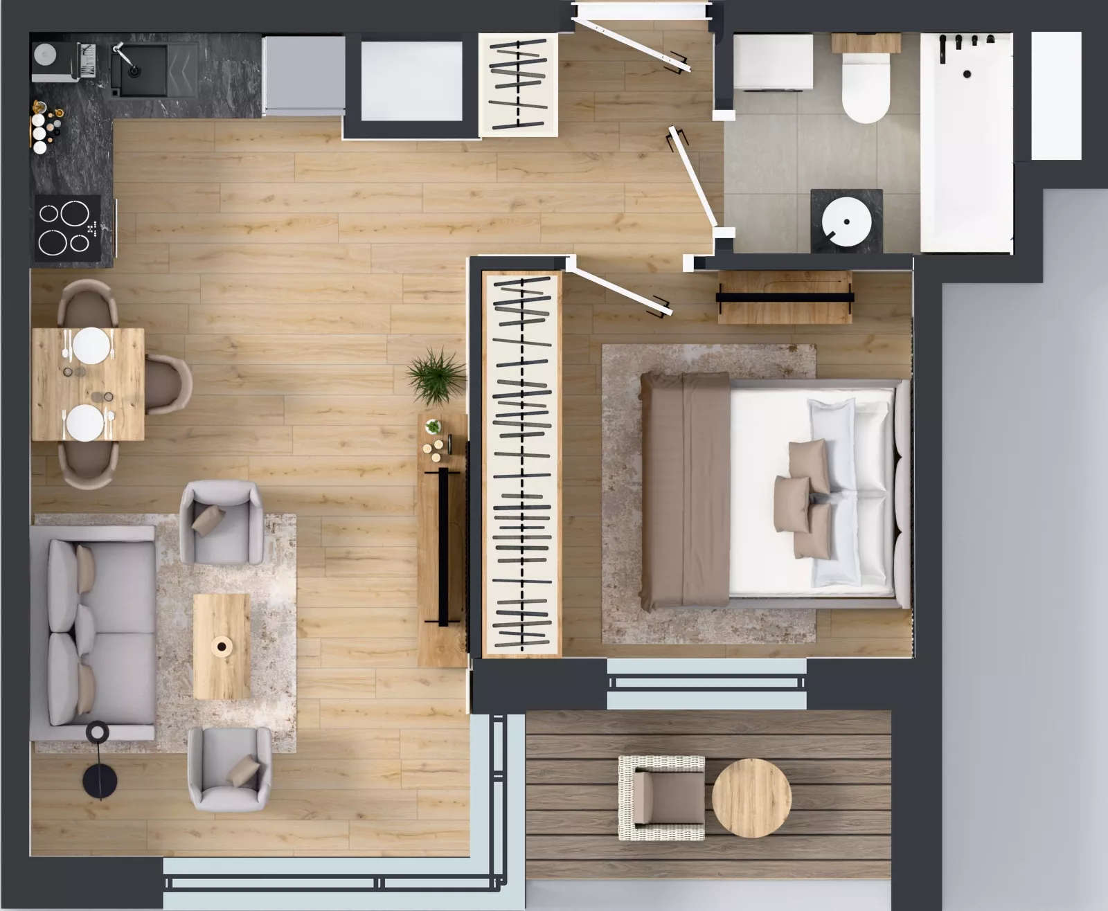 2 pokoje, mieszkanie 36,13 m², piętro 9, oferta nr A2/217, Zaspa Wysoko, Gdańsk, Zaspa, Zaspa-Młyniec, aleja Jana Pawła II
