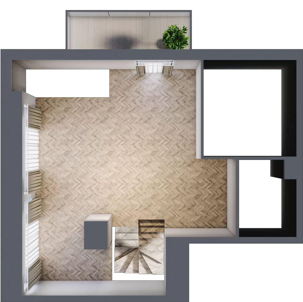 3 pokoje, mieszkanie 78,89 m², piętro 2, oferta nr B/12, Aalto, Gdańsk, Wrzeszcz, ul. Ogrodowa
