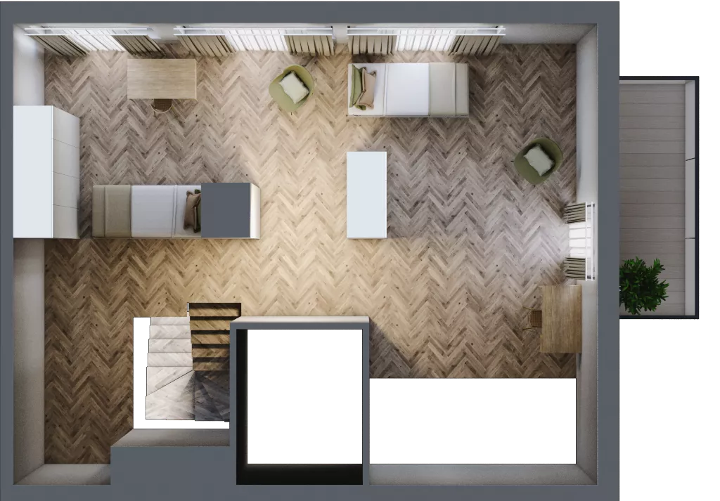 2 pokoje, mieszkanie 93,30 m², piętro 2, oferta nr C/12, Aalto, Gdańsk, Wrzeszcz, ul. Ogrodowa