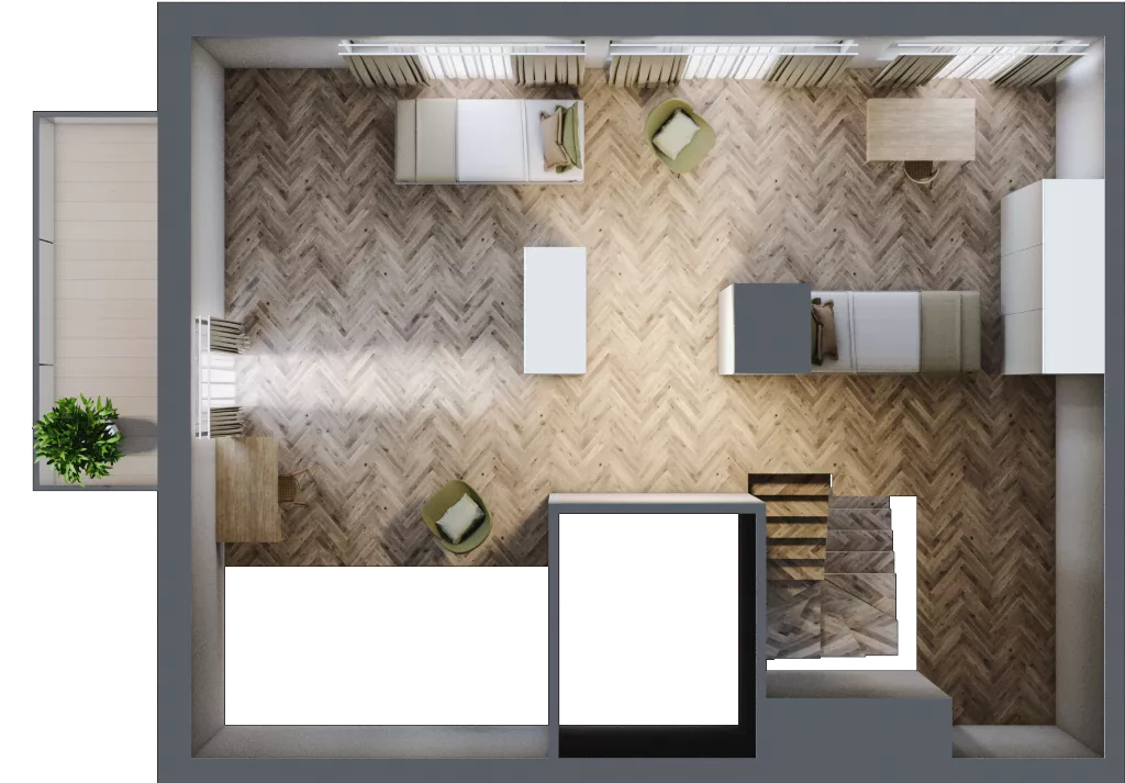 2 pokoje, mieszkanie 93,30 m², piętro 2, oferta nr D/10, Aalto, Gdańsk, Wrzeszcz, ul. Ogrodowa