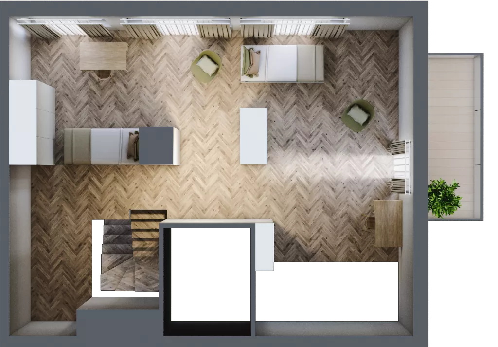 1 pokój, mieszkanie 93,30 m², piętro 2, oferta nr F/14, Aalto, Gdańsk, Wrzeszcz, ul. Ogrodowa