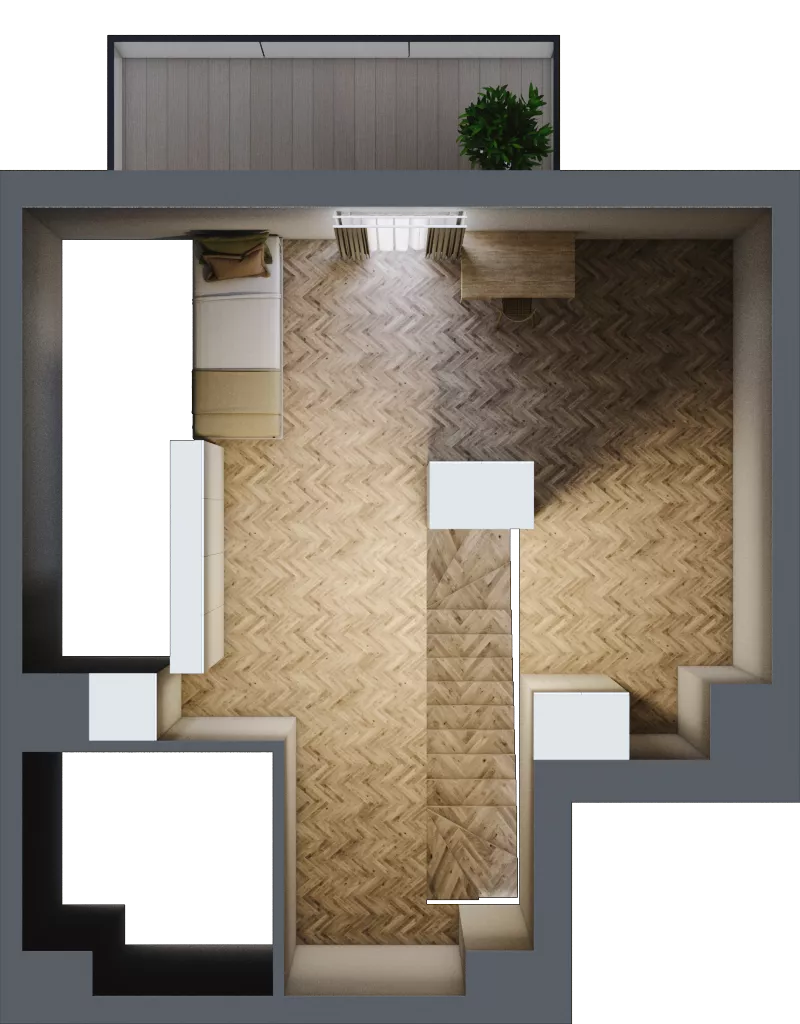 2 pokoje, mieszkanie 55,12 m², piętro 2, oferta nr F/15, Aalto, Gdańsk, Wrzeszcz, ul. Ogrodowa