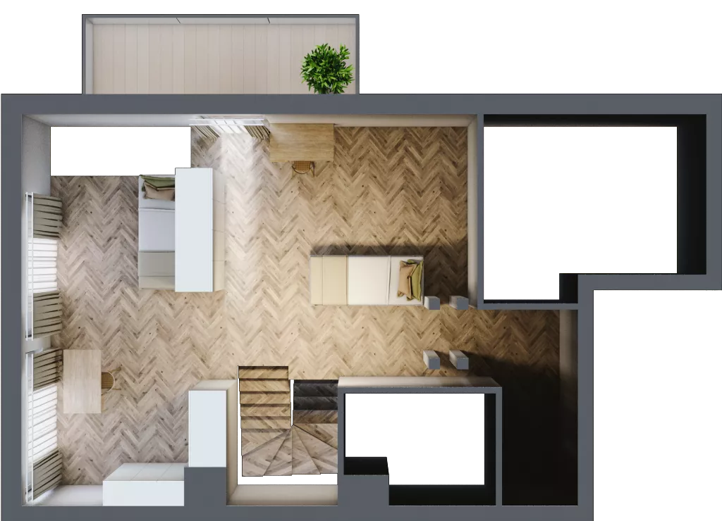 2 pokoje, mieszkanie 84,32 m², piętro 2, oferta nr F/12, Aalto, Gdańsk, Wrzeszcz, ul. Ogrodowa