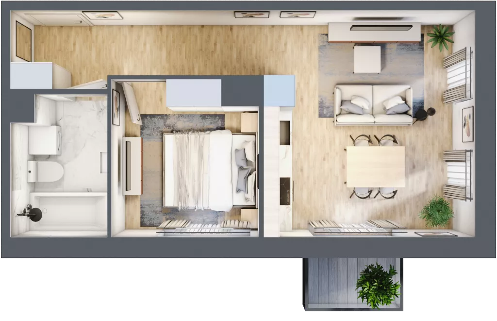 2 pokoje, mieszkanie 37,12 m², piętro 2, oferta nr 30/27, Osiedle Dolina Prądnika, Kraków, Prądnik Biały, ul. Glogera 30 i 30 A