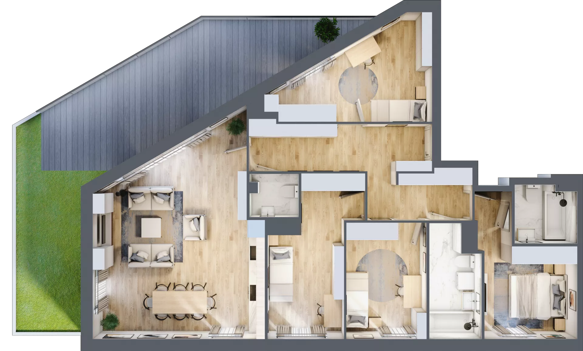 5 pokoi, apartament 119,40 m², piętro 6, oferta nr 1/25, Osiedle Motiff, Warszawa, Ursus, Skorosze, ul. Tomcia Palucha 33