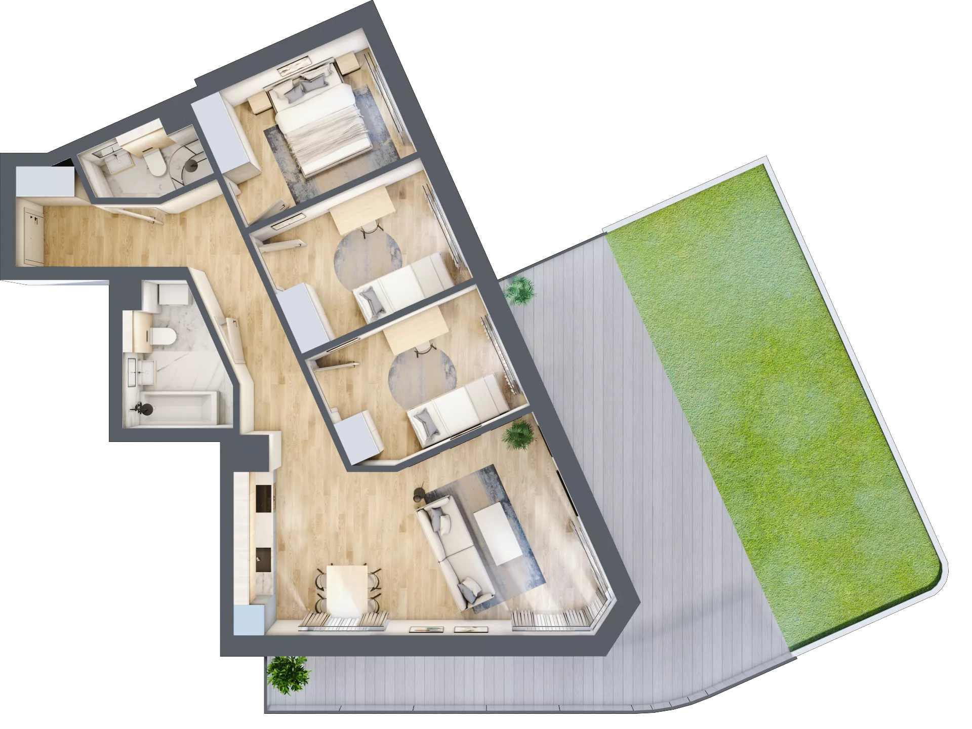 4 pokoje, mieszkanie 74,62 m², piętro 1, oferta nr A11, Kapelanka – Pychowicka - Budynek AB, Kraków, Dębniki, Zakrzówek, ul. Pychowicka 3 / 3A