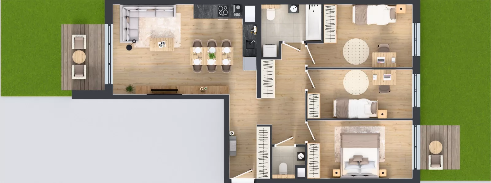 4 pokoje, mieszkanie 81,79 m², parter, oferta nr D.247, Centralna Vita etap III, Kraków, Czyżyny, ul. Ciesielskiego