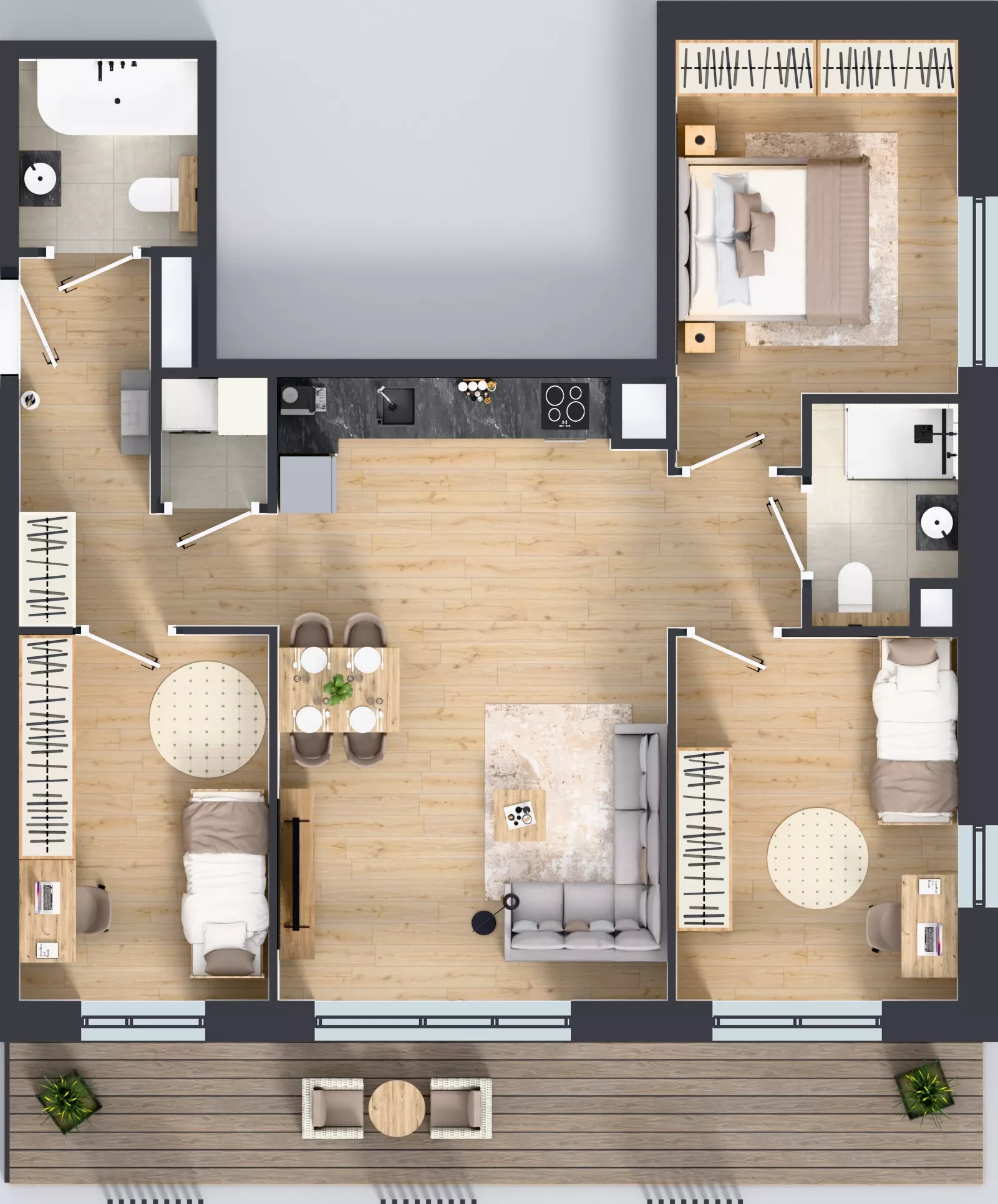 4 pokoje, mieszkanie 78,77 m², piętro 4, oferta nr A.4.1, Żywiecka Vita, Gdańsk, Wrzeszcz, Wrzeszcz Dolny, ul. Żywiecka 2C