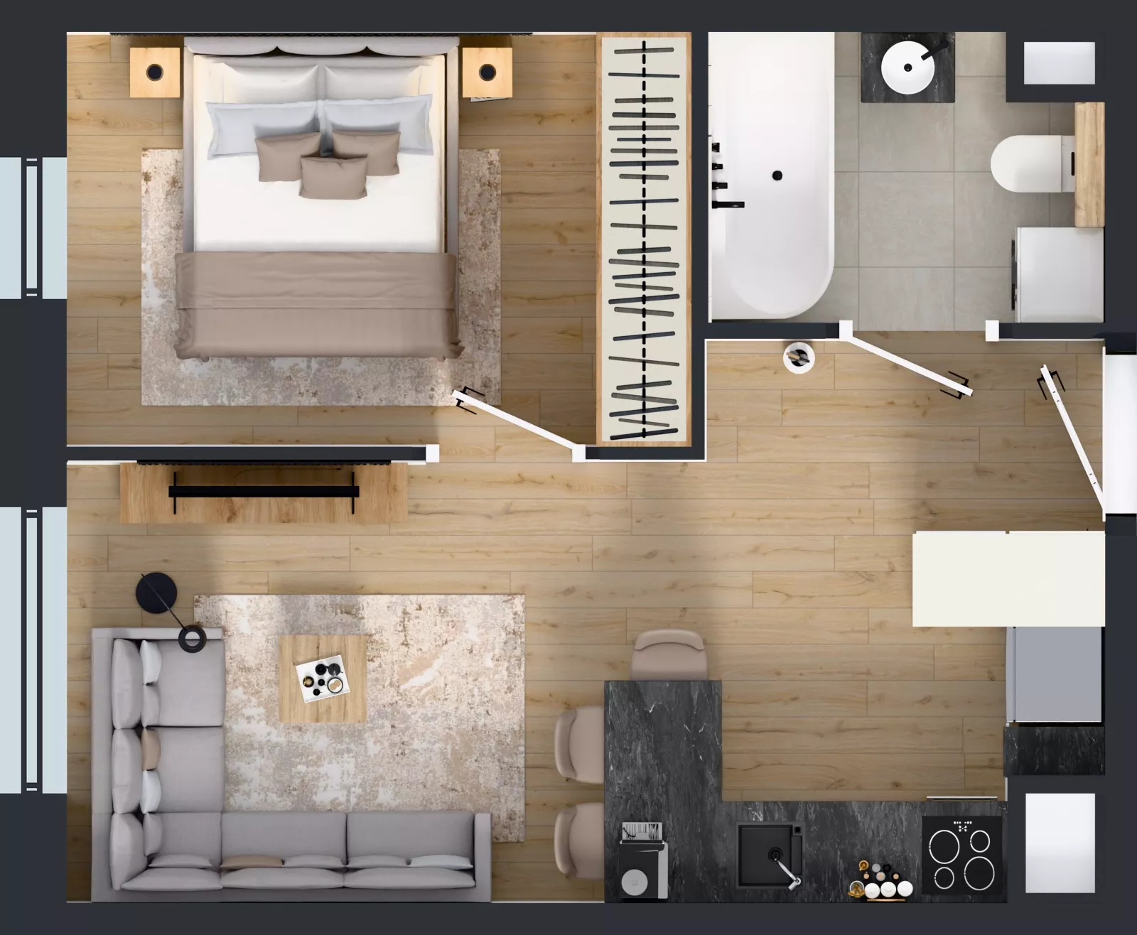 2 pokoje, mieszkanie 34,02 m², piętro 4, oferta nr A.4.3, Żywiecka Vita, Gdańsk, Wrzeszcz, Wrzeszcz Dolny, ul. Żywiecka 2C