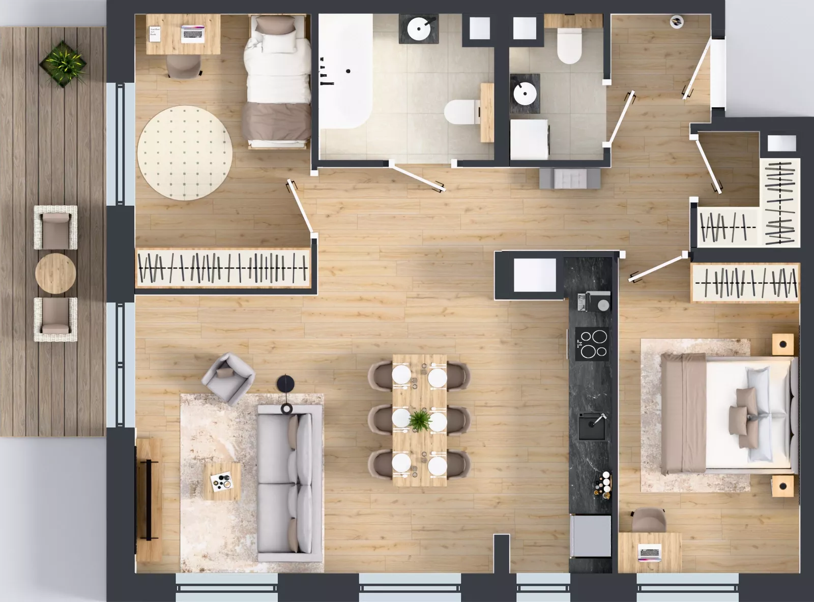 3 pokoje, mieszkanie 73,71 m², piętro 4, oferta nr A.4.6, Żywiecka Vita, Gdańsk, Wrzeszcz, Wrzeszcz Dolny, ul. Żywiecka 2C