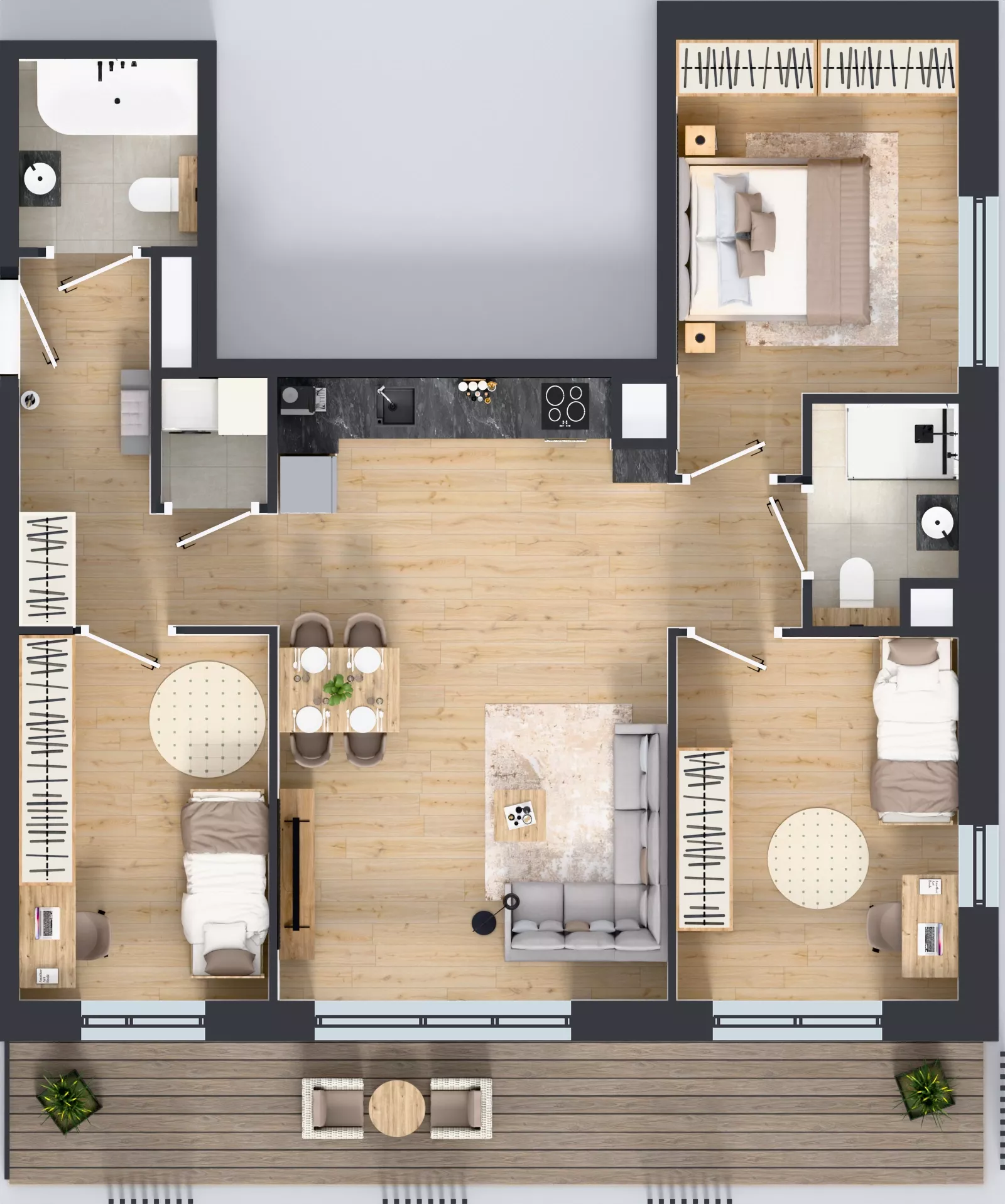 4 pokoje, mieszkanie 79,48 m², piętro 6, oferta nr A.6.1, Żywiecka Vita, Gdańsk, Wrzeszcz, Wrzeszcz Dolny, ul. Żywiecka 2C