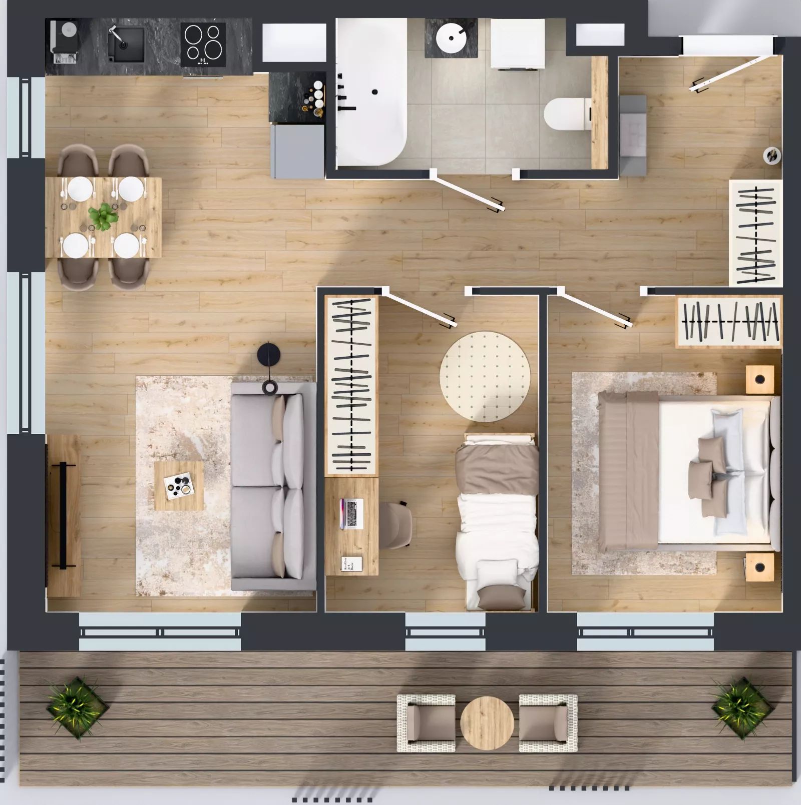 3 pokoje, mieszkanie 51,82 m², piętro 6, oferta nr A.6.2, Żywiecka Vita, Gdańsk, Wrzeszcz, Wrzeszcz Dolny, ul. Żywiecka 2C