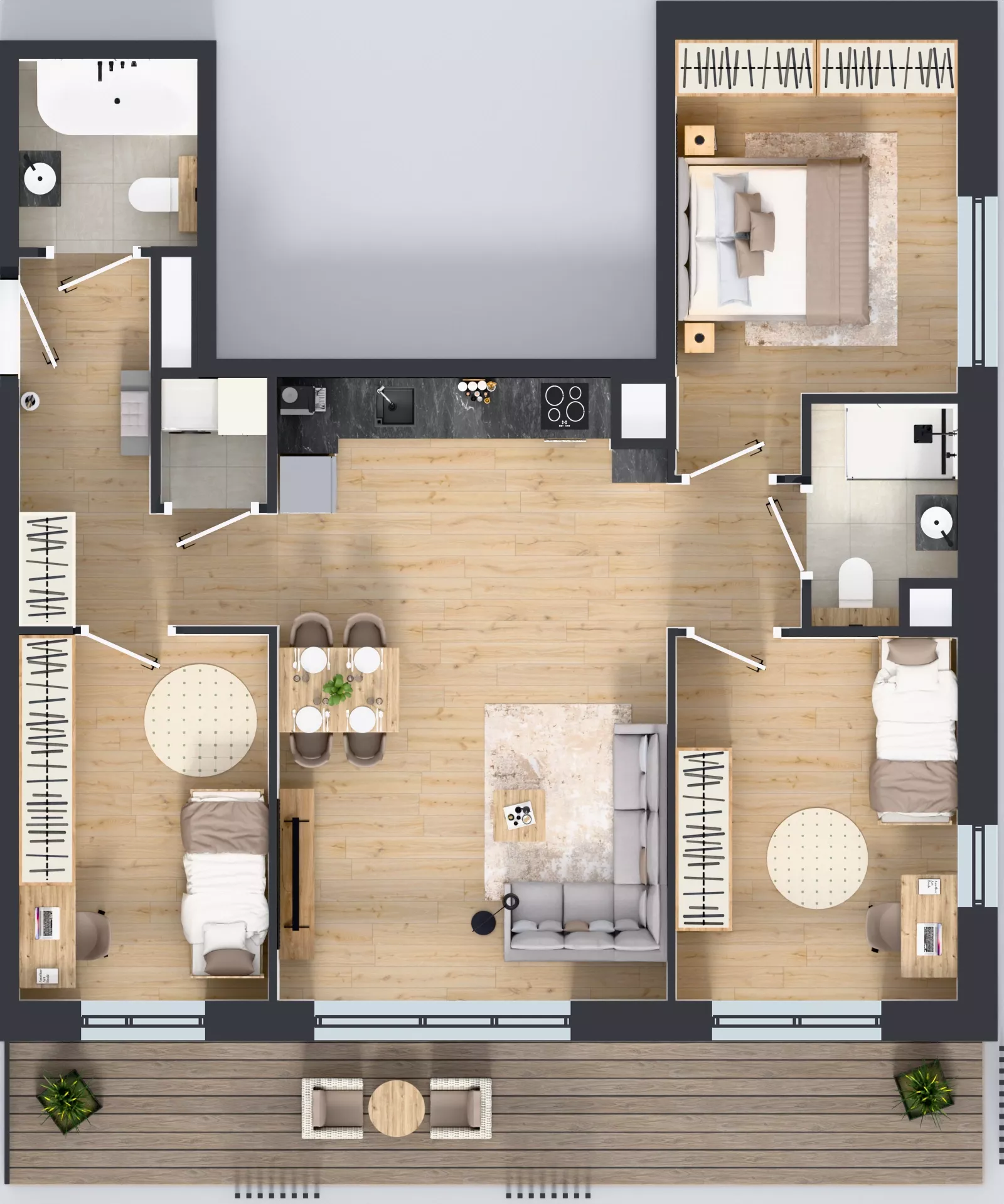 4 pokoje, mieszkanie 79,48 m², piętro 7, oferta nr A.7.1, Żywiecka Vita, Gdańsk, Wrzeszcz, Wrzeszcz Dolny, ul. Żywiecka 2C